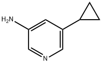 5-시클로프로필피리딘-3-aMine 구조식 이미지