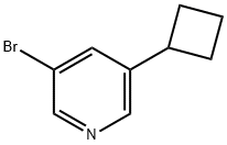 3-broMo-5-cyclobutylpyridine Structure