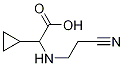 2-((2-cyanoethyl)aMino)-2-cyclopropylacetic acid Structure