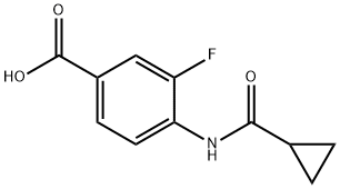 4-[(Cyclopropylcarbonyl)aMino]-3-fluorobenzoic Acid Structure