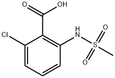 2-Chloro-6-(MethylsulfonaMido)benzoic Acid Structure