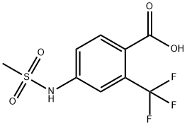 4-(MethylsulfonaMido)-2-(trifluoroMethyl)benzoic Acid Structure