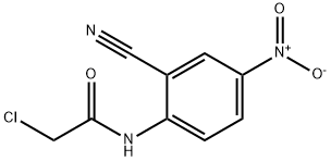 2-Chloro-N-(2-cyano-4-nitro-phenyl)-acetamide Structure