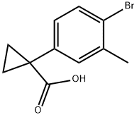 1-(4-BroMo-3-Methylphenyl)cyclopropane-1-carboxylic acid Structure