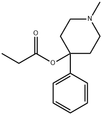 엠피피피;데스메틸프로딘;4-피페딘올,1-메틸-4-페닐-,프로파노에이트(에스터) 구조식 이미지