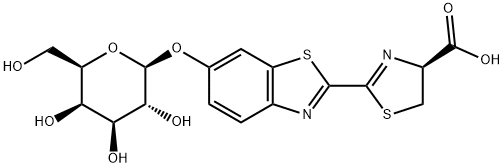 D-루시페린-6-O-베타-D-갈락토피라노사이드 구조식 이미지