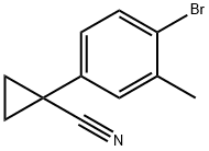 1-(4-BroMo-3-Methylphenyl)cyclopropane-1-carbonitrile Structure