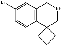 7'-broMo-2',3'-dihydro-1'H-spiro[cyclobutane-1,4'-isoquinoline] Structure