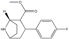 (-)-2-BETA-CARBOMETHOXY-3-BETA-(4-FLUOROPHENYL)NORTROPANE Structure