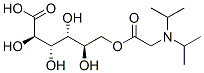 D-gluconic acid, 6-ester with N,N-diisopropylglycine  Structure