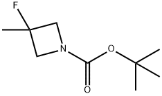 3-플루오로-3-메틸-아제티딘-1-카르복실산tert-부틸에스테르 구조식 이미지