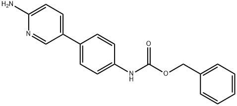 2-아미노-5-(4-Cbz-아미노페닐)피리딘 구조식 이미지