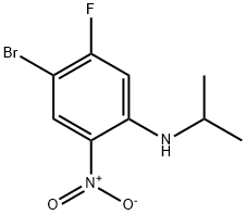 4-브로모-5-플루오로-N-이소프로필-2-니트로아닐린 구조식 이미지