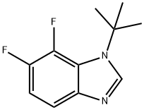 1-tert-Butyl-6,7-difluoro-1,3-benzodiazole Structure
