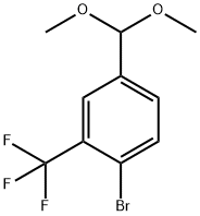 1-브로모-4-(디메톡시메틸)-2-(트리플루오로메틸)벤젠 구조식 이미지