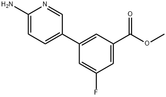 메틸3-(6-a미노피리딘-3-일)-5-플루오로벤조에이트 구조식 이미지