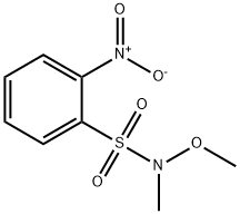 N-Methoxy-N-methyl-2-nitrobenzenesulfonamide Structure