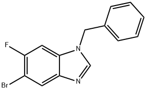 1-Benzyl-5-bromo-6-fluoro-1,3-benzodiazole Structure