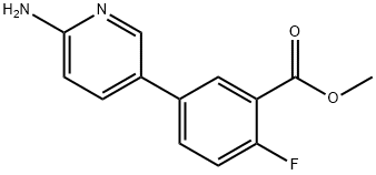 Methyl 5-(6-aMinopyridin-3-yl)-2-fluorobenzoate Structure