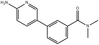 3-(6-AMinopyridin-3-yl)-N,N-diMethylbenzaMide Structure