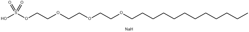 Sodium lauryl trioxyethylene sulfate Structure