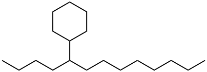 (1-Butylnonyl)cyclohexane Structure