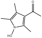 Ethanone, 1-(1-hydroxy-2,4,5-trimethyl-1H-pyrrol-3-yl)- (9CI) 구조식 이미지