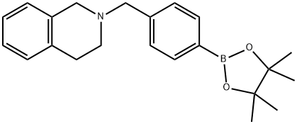 2-[4-(4,4,5,5-TetraMethyl-1,3,2-dioxaborolan-2-yl)benzyl]-1,2,3,4-tetrahydroisoquinoline Structure