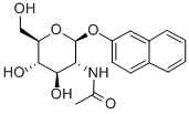 (2'-NAPHTHYL) 2-ACETAMIDO-2-DEOXY-BETA-D-GLUCOPYRANOSIDE 구조식 이미지
