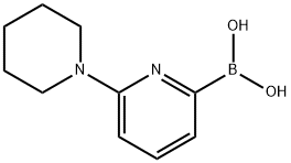 6-(piperidin-1-yl)pyridin-2-ylboronic acid Structure