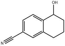 5-hydroxy-5,6,7,8-tetrahydronaphthalene-2-carbonitrile Structure