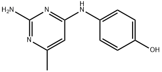 2-아미노-4-(p-히드록시아닐리노)-6-메틸피리미딘 구조식 이미지