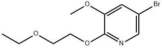 5-broMo-2-(2-에톡시에톡시)-3-메톡시피리딘 구조식 이미지