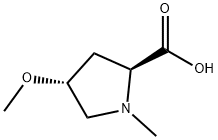 L-Proline, 4-methoxy-1-methyl-, trans- (9CI) Structure