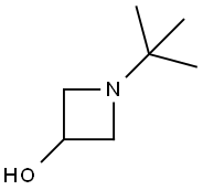 1-tert-부틸아제티딘-3-올 구조식 이미지