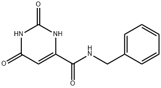 4-PyriMidinecarboxaMide, 1,2,3,6-tetrahydro-2,6-dioxo-N-(phenylMethyl)- Structure