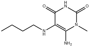 6-아미노-5-부틸아미노-1-메틸루라실 구조식 이미지