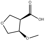 3-Furancarboxylicacid,tetrahydro-4-methoxy-,(3R-cis)-(9CI) Structure