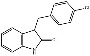 3-(4-chlorobenzyl)-1,3-dihydroindol-2-one Structure