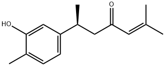 (6S)-2-Methyl-6-(3-hydroxy-4-methylphenyl)-2-hepten-4-one 구조식 이미지