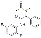 벤젠아세트아미드,알파-(아세틸메틸아미노)-N-(2,5-디플루오로페닐)-(9CI) 구조식 이미지