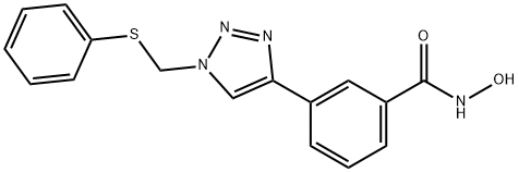 N-Hydroxy-3-[1-(phenylthio)Methyl-1H-1,2,3-triazol-4-yl]benzaMide Structure