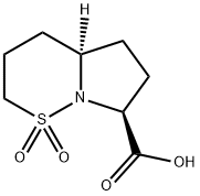 (4AR,7S)-hexahydro-2H-pyrrolo[1,2-b][1,2]-thiazine-7-carboxylic acid 1,1-dioxide 구조식 이미지