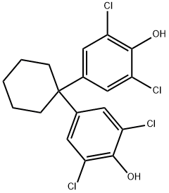 2,6-dichloro-4-[1-(3,5-dichloro-4-hydroxy-phenyl)cyclohexyl]phenol Structure