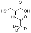 N-Acetyl-d3-L-cysteine 구조식 이미지