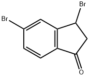 3,5-디브로모-2,3-디하이드로-1H-인덴-1-온 구조식 이미지