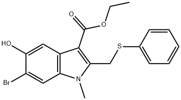 131707-24-9 Ethyl 6-bromo-5-hydroxy-1-methyl-2-(phenylsulfanylmethyl)indole-3-carboxylate