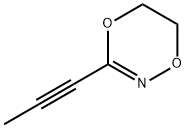 1,4,2-Dioxazine, 5,6-dihydro-3-(1-propynyl)- (9CI) Structure