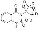 3-Isopropyl-d7-1H-2,1,3-benzothiadiazin-4(3H)-one  2,2-dioxide Structure