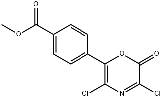 벤조산,4-(3,5-디클로로-2-옥소-2H-1,4-옥사진-6-일)-,메틸에스테르 구조식 이미지